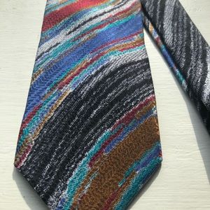 Missoni Cravatte Italian silk classic print tie